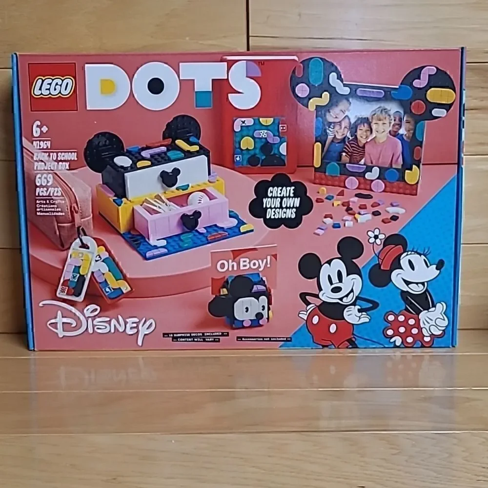Lego Dots 41964 Mickey Minnie Mouse Disney Back to School Project Box NEW